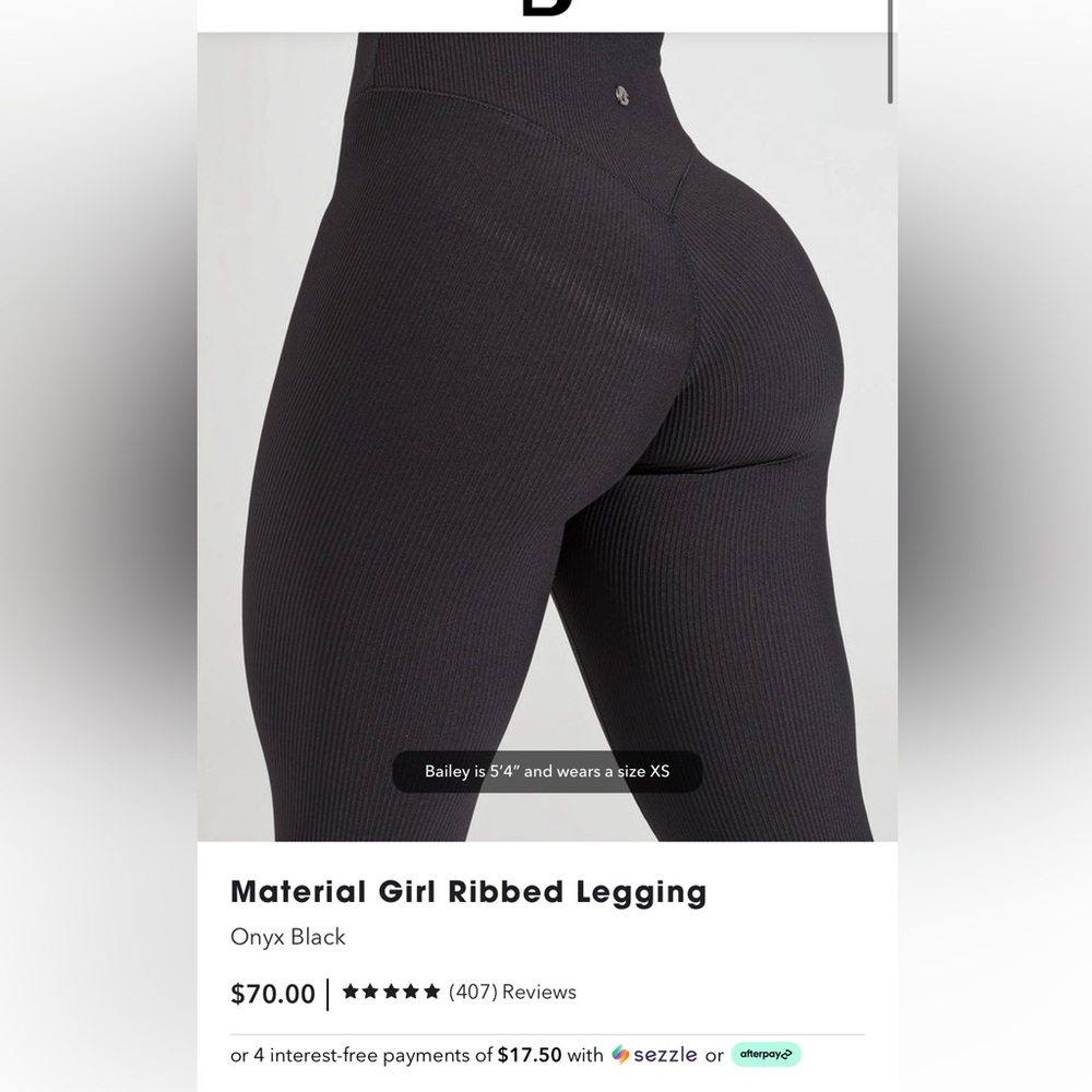 Bb ribbed leggings